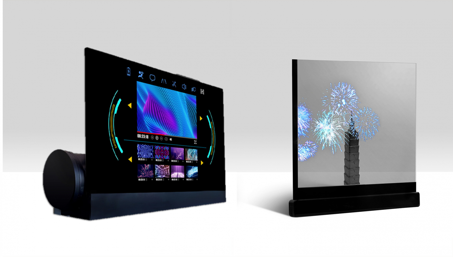 可卷式、折迭性、高透明